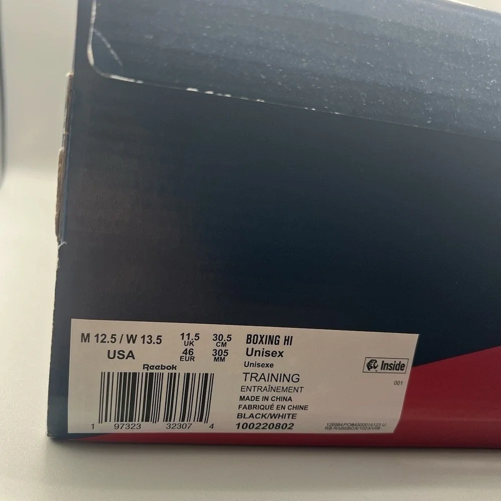 Reebok Boxing HI MMA Wrestling Black Sport‎ Boots - Men's Size 12.5